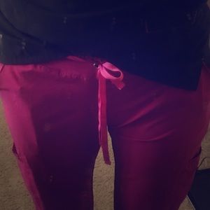 Smitten Pink Scrub Bottoms